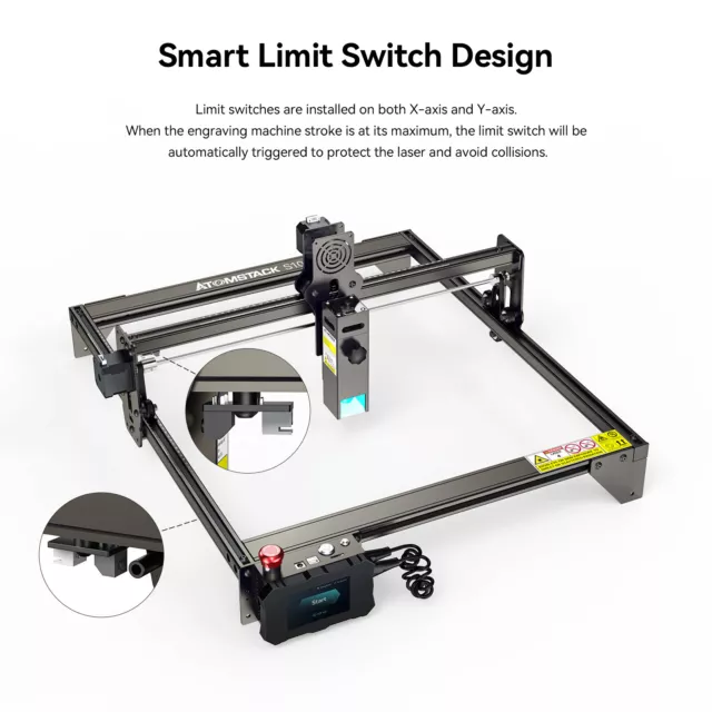 ATOMSTACK S10 PRO 50W Lasergravierer Graviermaschine Laser Engraving 410mmx400mm