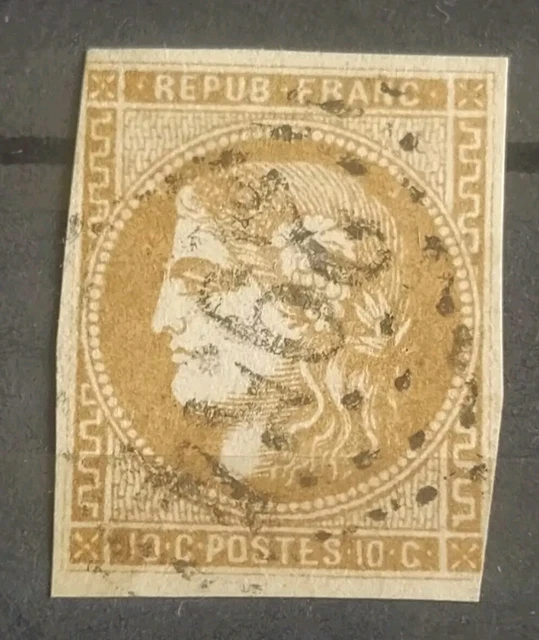 Timbre France Cérès No 5 Signé, Cote 500 - Collection Philatélie