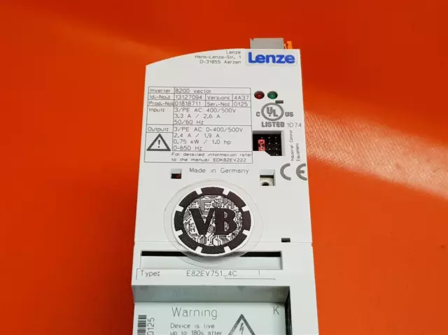 Lenze Frequenzumrichter E82EV751K4C / E82EV751_4C - 0,75 kW 2