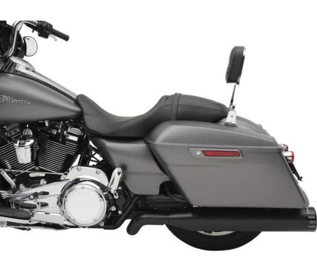 Khrome Werks 202825 4.50in. HP-Plus Slip-Ons - Black w/ Black Billet End Caps