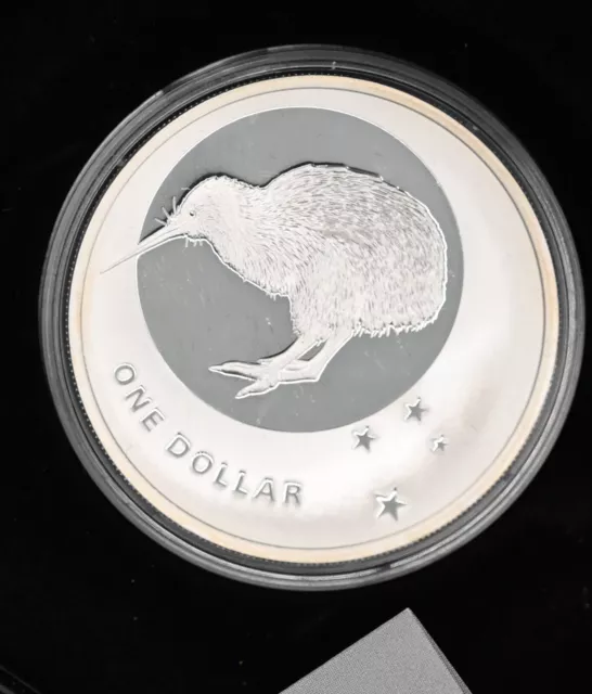 Icons of New Zealand  - Kiwi  2010 - 1oz $1 Silber - Proof Coin