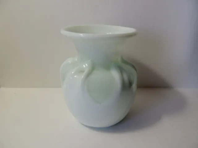Studio Art Glass Hand Blown Vase in Light Celedon Green