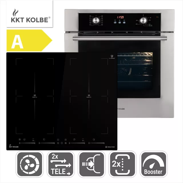 60cm Horno electrico empotrable BO8810SS + 59cm Placa induccion IND5904FZ