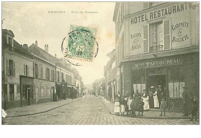 95.ERMONT.n°8465.RUE DE SANNOIS.HOTEL RESTAURANT Mson TAFFOUREAU