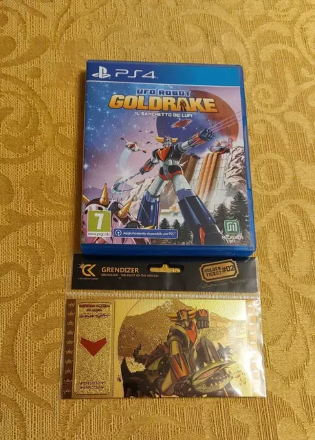 Ufo Robot Goldrake-Il Banchetto Dei Lupi PS4 IN GARANZIA+GOLDEN TICKET GRENDIZER