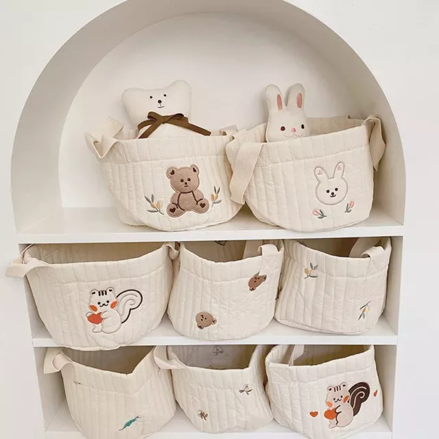 Nappy Caddy Baby Diaper Organizer Portable Nursery Storage Basket