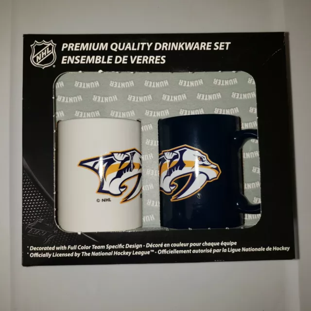 NHL Hunter Nashville Predators Premium Drinkware Set Coffee Mugs NEW