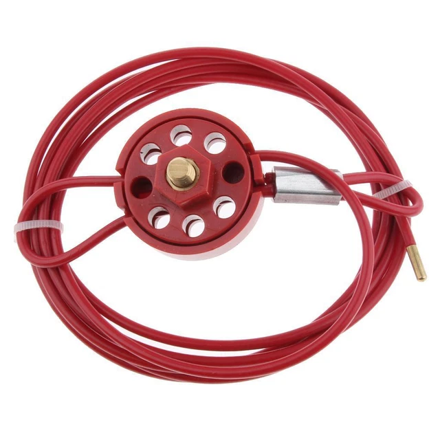 ADJUSTABLE LOCKOUT CABLE LOTO lockout tagout Electrical Safety Device ...