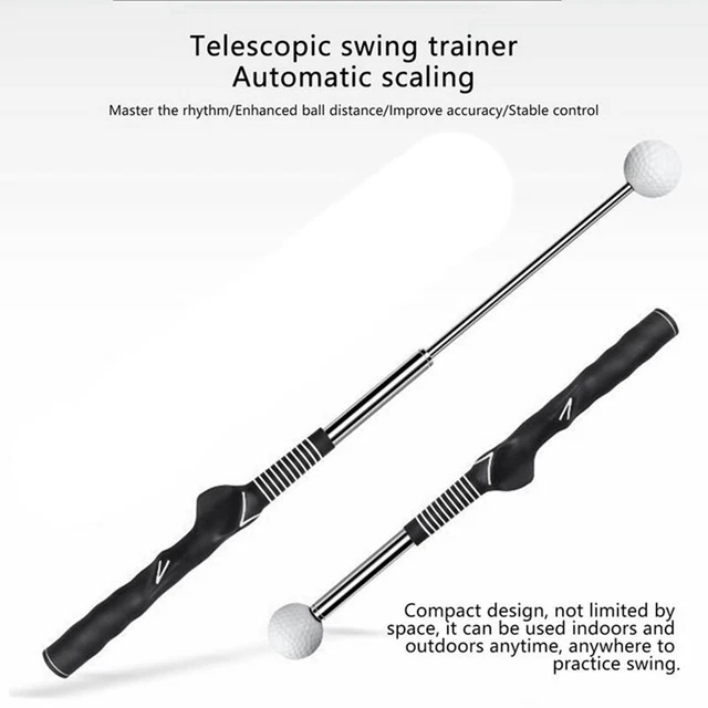 Ejoyous Swing Trainer - Attrezzo Per Allenamento Swing Da Golf Con Manico Ergonomico - Giallo 116 Cm