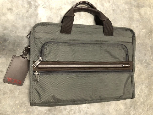 TUMI Alpha Gen 4 ballistic Nylon Slim Computer Portfolio Briefcase 26011 D4