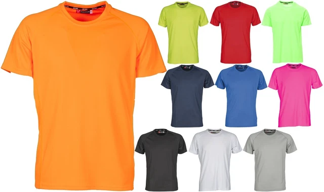 PAYPER RUNNER T-Shirt Maglia Uomo Manica Corta Corsa Running Fitness Sport 150Gr