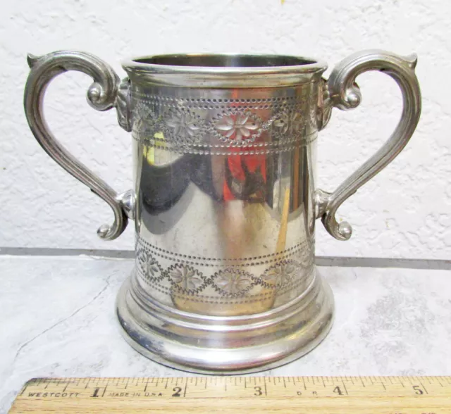 vintage Eales Fine English Pewter Sugar Bowl, Engraved Pewter, Beautiful Decor