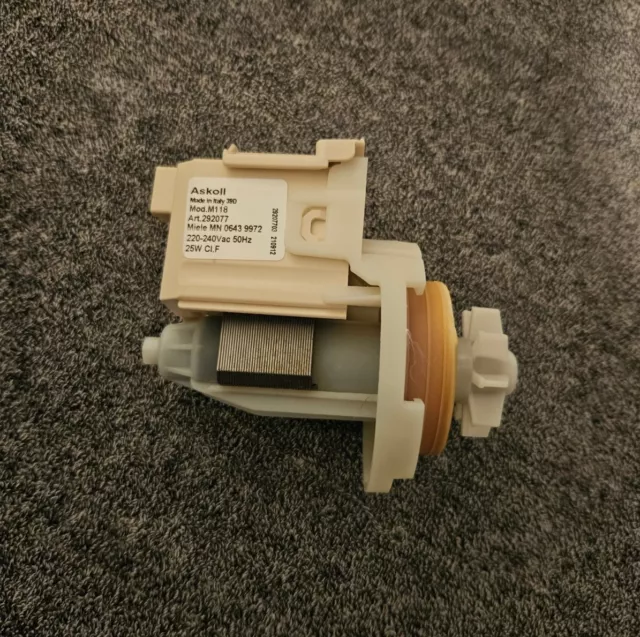 Miele Spülmaschine Laugenpumpe Ablaufpumpe Type M118 11142121 06439974 G4220SC