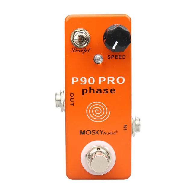 Mosky P90 PRO Vintage Phase Phaser Electric Guitar Effect Pedal True Bypass