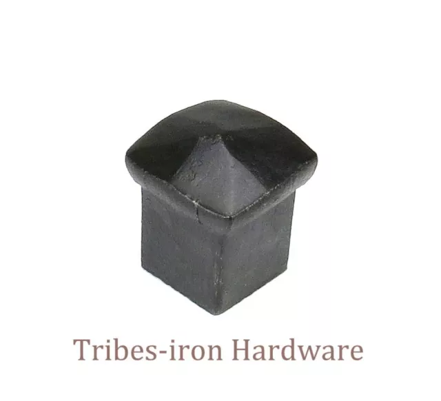 Cabinet Drawer Knob Medium SQUARE Kitchen Cupboard Door Dresser Hand Forged Iron