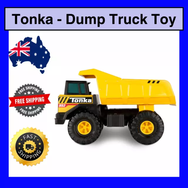 Tonka Steel Classics Mighty Dump Truck Construction  Large Sand Indoor Kids Toys