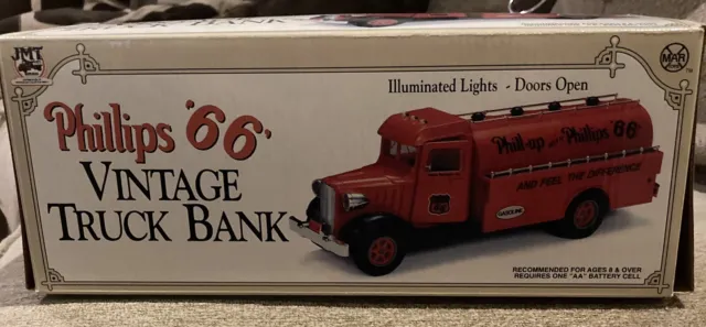 1993 Marx Jmt Replicas "Phillips 66 Vintage Truck Bank"