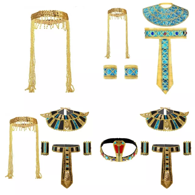 Unisex Headwear Party Roleplay Costumes Classic Neck Collar Ancient Waist Belt 3