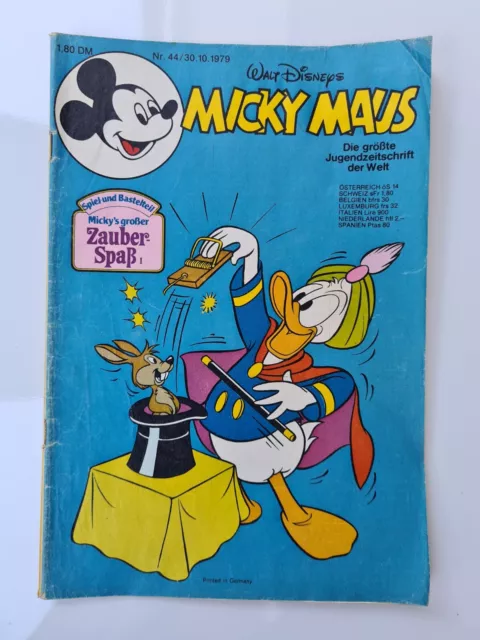 Micky Maus Hefte Walt Disney Sammler alte Ausgaben Nr. 44/30.10. 1979