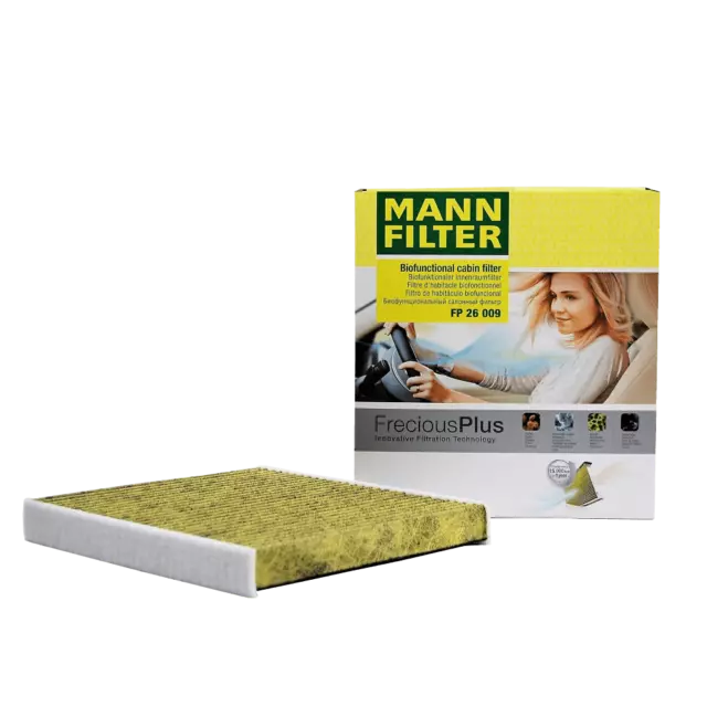 MANN-FILTER FP 26 009 Innenraumfilter Filter Pollenfilter für VW AUDI SKODA