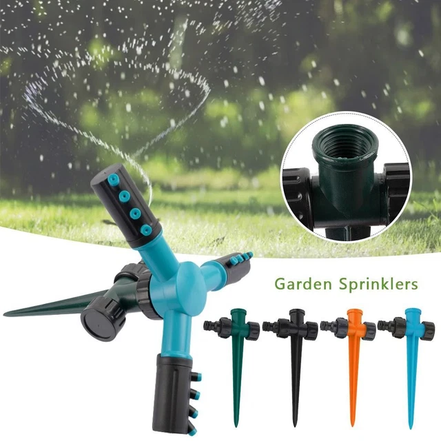 Royal Gardineer irrigatore: Sprinkler circolare, 8 funzioni di spruzzo, per tubi da giardino standard (spruzzatore circolare per prato
