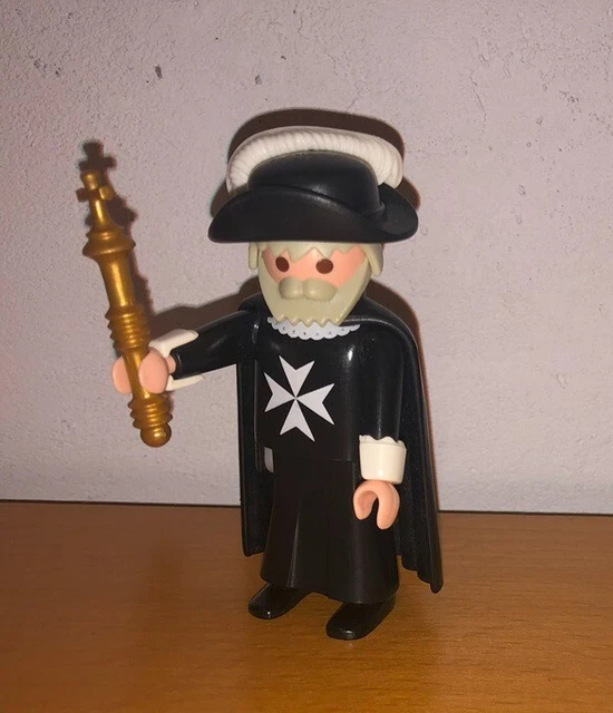 Pièces Détachées Playmobil - 2 Corps Noirs Pour Chevaliers Médiévaux (Chevaliers De Malte) - Occasion
