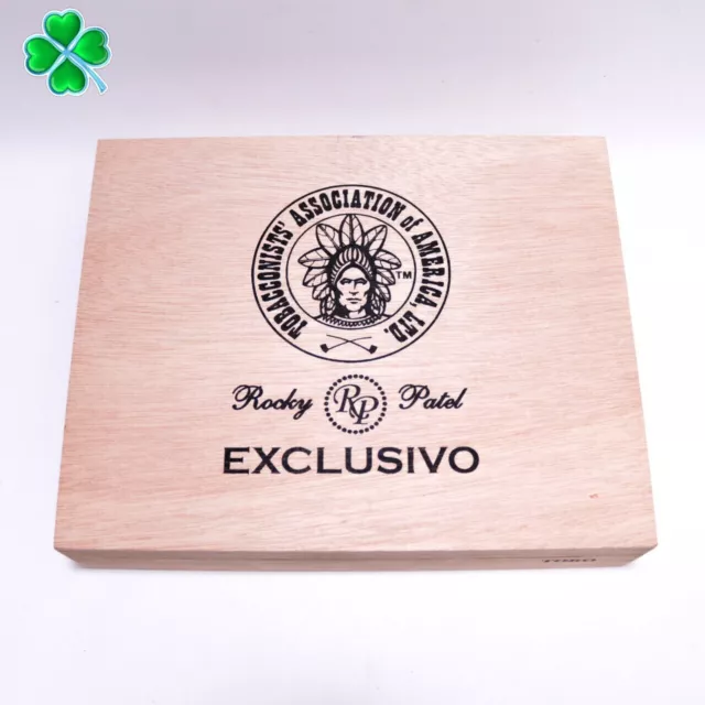 Rocky Patel Exclusivo Toro Empty Wood Cigar Box 9" x 7.25" x 2"