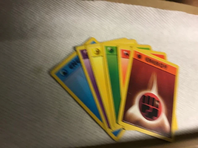 1999 WOTC Pokemon Cards - Base Energy of 6 Cards -Vintage - #97/102 - #102/102.