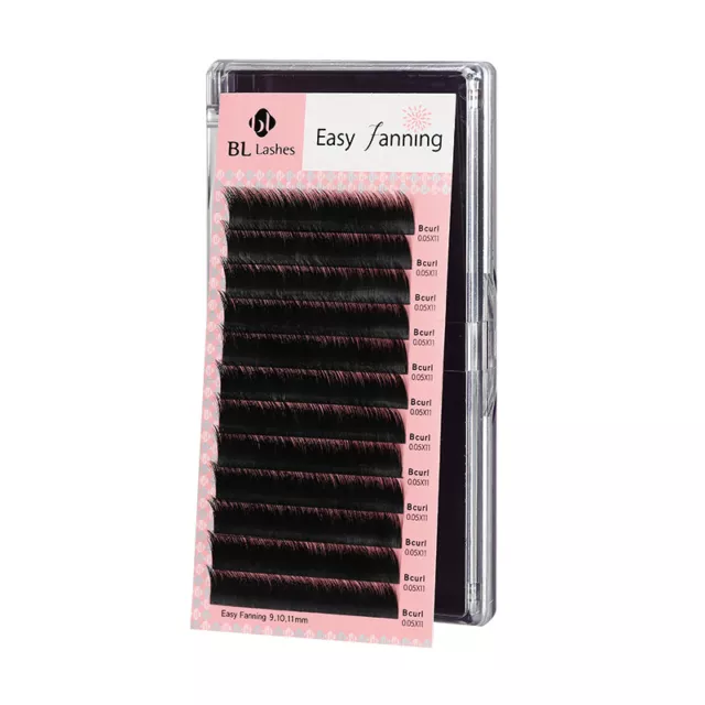 BL LASHES BLINK EASY FANNING Extensions de cils B, C, D  Pour les cils de Volume