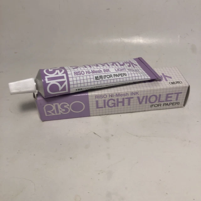 Caja abierta de luz de tinta de malla alta de arroz violeta para papel Japón