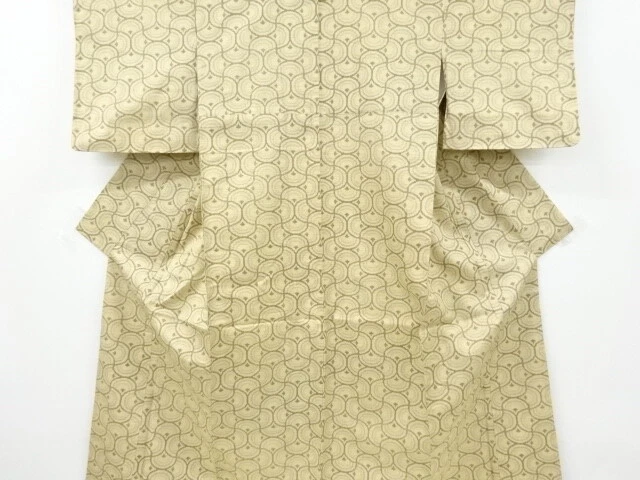 6878804: Japanese Kimono / Vintage Omeshi Kimono / Nishijin-Ori / Woven Abstract