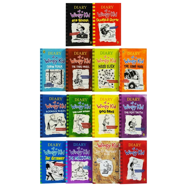 DIARY OF A Wimpy Kid 14 Books Collection Set by Jeff Kinney - Ages 7 ...
