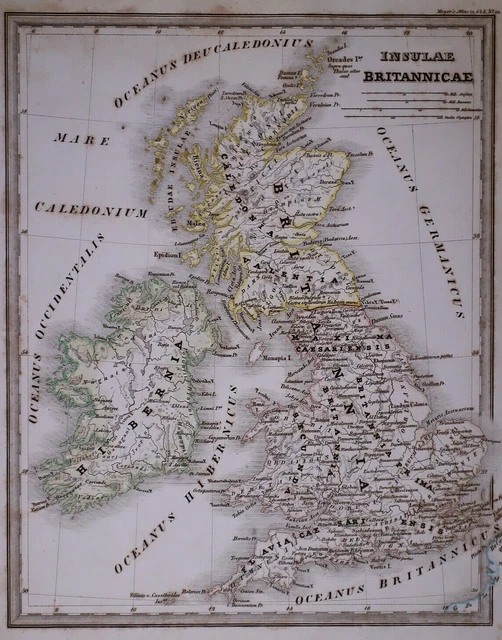1831 Universal Atlas - Historical Map BRITANNICAE / GREAT BRITAIN~(10x12)-#1240