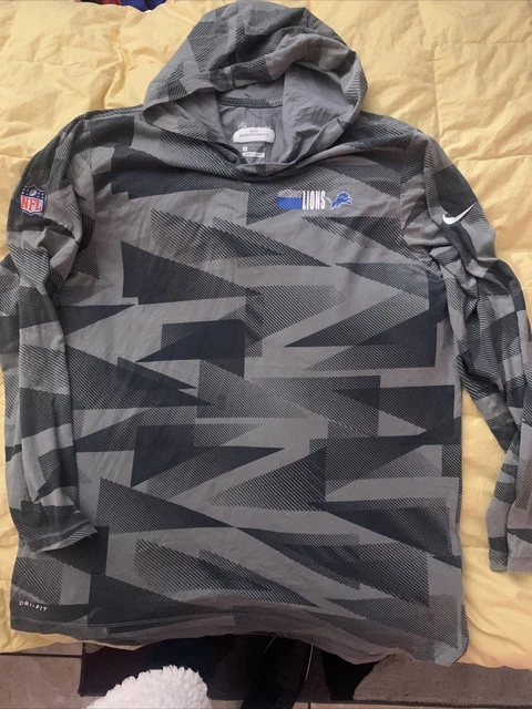 Nike Detroit Lions NFL Player Long Sleeve Lightweight Hoodie Sz L Used Nike Detroit Lions NFL Player Long Sleeve Lightweight Hoodie Sz L Used