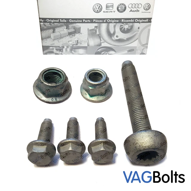 thumbnail image 2 of Front Strut Hub Pinch Bolt Kit For VW Passat B5, Audi A4/A6/A8/S8/RS6, Phaeton – Replaces N0347908 2 of 3