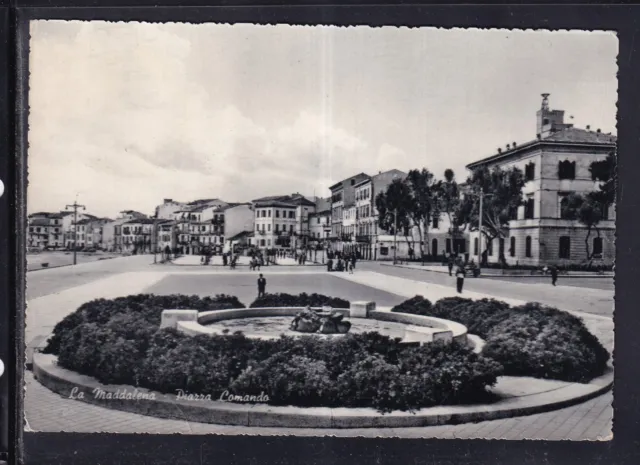 Cartolina La Maddalena Piazza Comando VA529