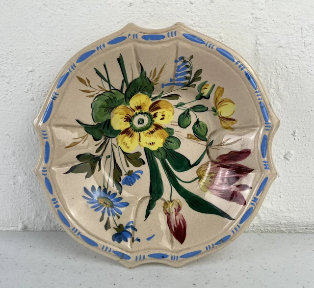 Vintage Vanro 9440 Italy Hand Painted Italian 9.5" Bowl Floral Print Kitchen