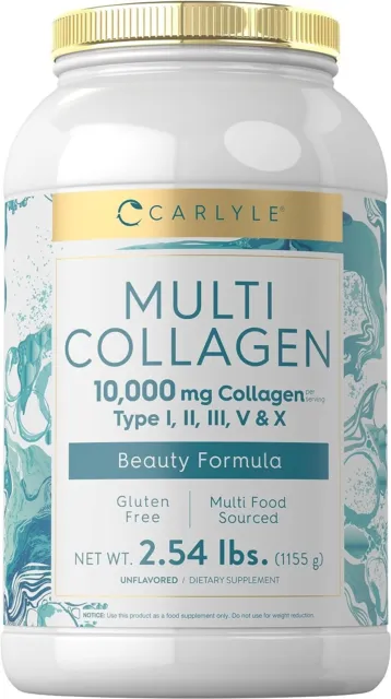 Multi Collagen Powder 40 oz | 10000 mg | Type I, II, III, V & X | Collagen