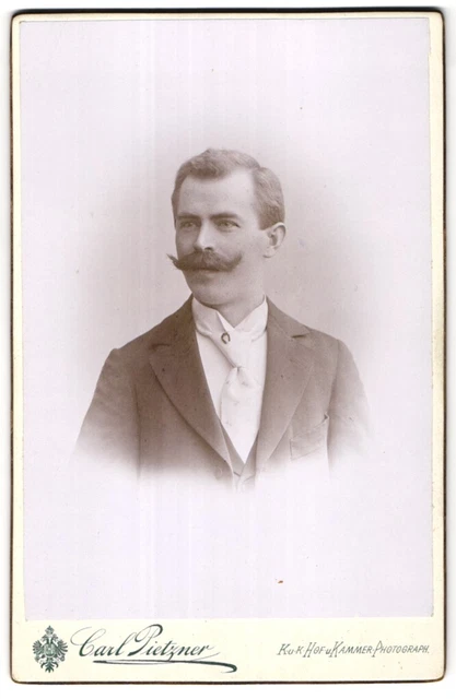 Fotografie Carl Pietzner, Wien, Mariahilferstraße 3, Herr mit prächtigem Schnau