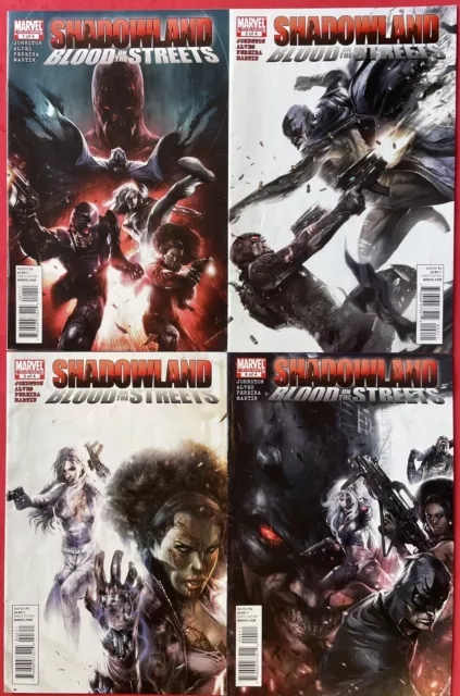 Shadowland Blood on The Streets #1,2,3,4 Complete Set (2010) Marvel Comics