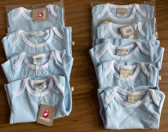 Wholesale/Bulk Babyushka Organic Baby Boy Cotton Tops/Tees -Bnwt X 9 - Rrp $108