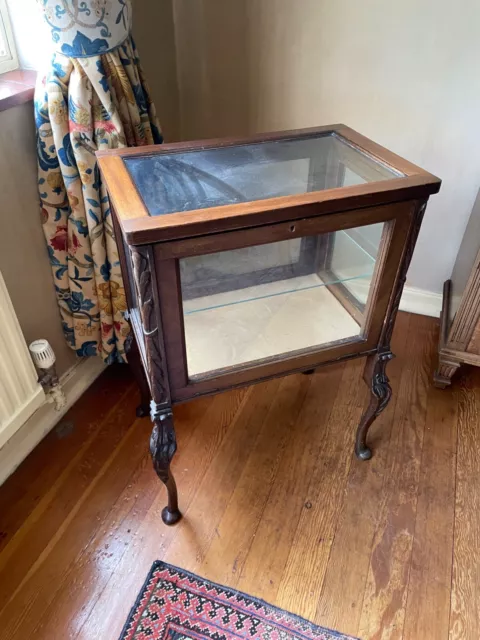 edwardian mahogany display cabinet