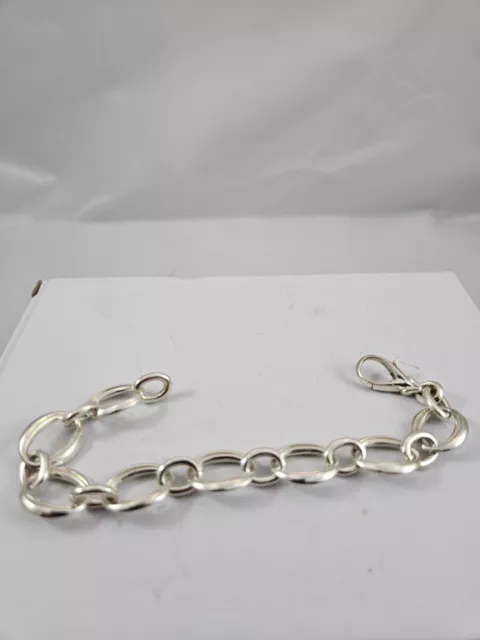 Sterling Silver Large Link 7.25 Inch Bracelet