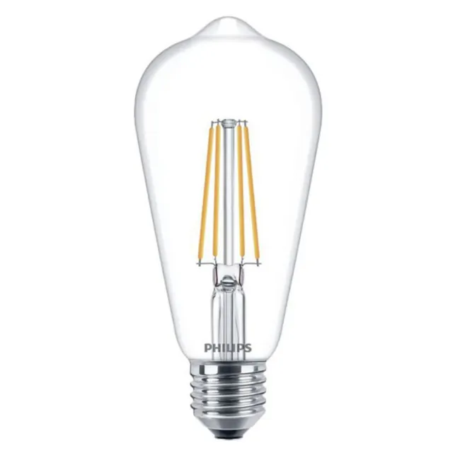 Philips LED Filament Lampe Edison ST64 7W = 60W E27 klar 806lm warmweiß 2700K