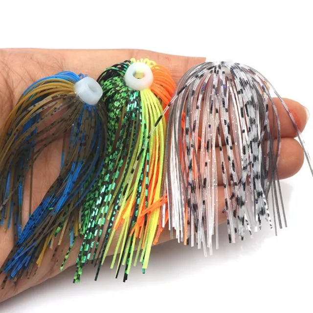 Upgrade Your Lure Game with Bass Jigs Skirts 61224pcs Vibrant Colors Rubber