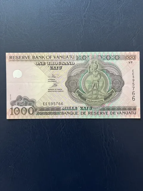 Vanuatu Vatu 1k Denomination Bank Note. Ideal For Collection