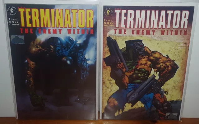 Terminator The Enemy Within #1 #2 Hunters & Killers #2 Dark Horse Comics 1991