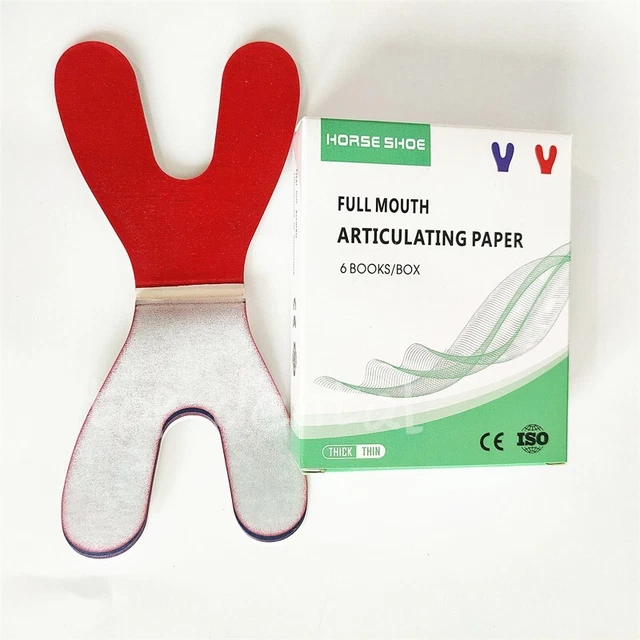 Dental Articulating Paper Red Thick Occlusal Record Hydroph
