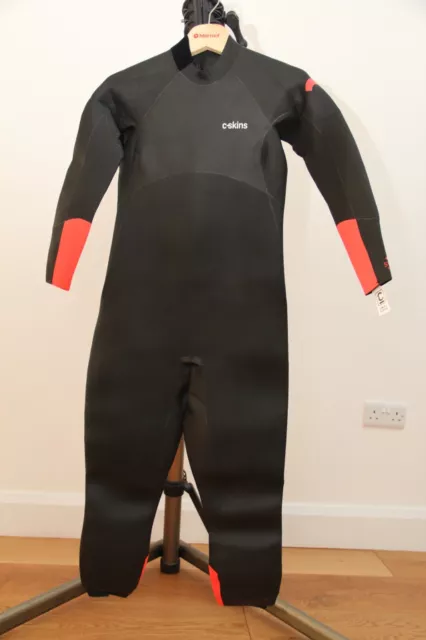 C-Skins 4:3 Womens GBS Backzip Steamer Wetsuit  SwimReseach Black/Orange - UK 14 2
