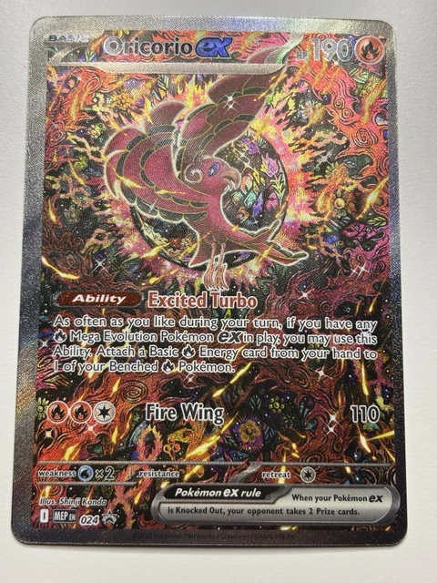 POKÉMON TCG PHANTASMAL Flames Oricorio EX #024 SIR Black Star Promo NM ...